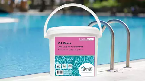 Produit entretien piscine - pH moins  - Equilibre de l'eau - Piscines de France 2