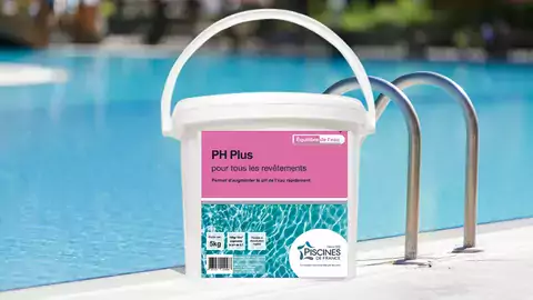 Produit entretien piscine - pH plus - Equilibre de l'eau - Piscines de France 2